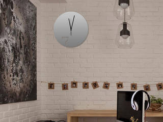 Living Room Wall Styling, Just For Clocks Just For Clocks Salas de estilo moderno Hierro/Acero