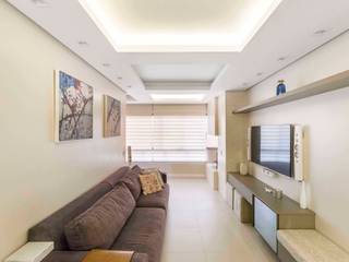 LRO02 | Estar e Cozinha, Kali Arquitetura Kali Arquitetura Modern living room