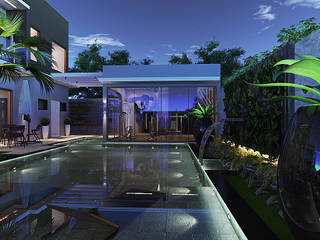 Área de piscina em SP , Luciano Santo arquitetura Luciano Santo arquitetura Garden Pool