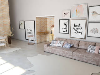 homify Skandinavische Wohnzimmer