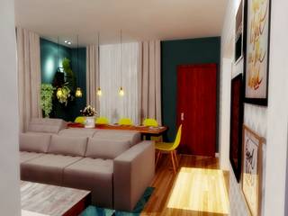 Projeto Sala de Estar , Hom3 Arquitetura & Design Hom3 Arquitetura & Design 에클레틱 다이닝 룸