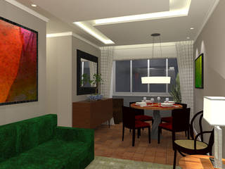 Apartamento em Belo Horizonte I, Arquicasa Arquicasa Modern living room لکڑی Wood effect