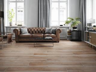 Natürlicher Charme mit Fliesen in Holzoptik, Fliesen Sale Fliesen Sale Modern living room Tiles