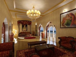 Marvin Mahal, Hotel, Ravi Prakash Architect Ravi Prakash Architect Classic style bedroom Marble