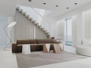 ВЫШЕ НЕБА, Архитектурное бюро Materia174 Архитектурное бюро Materia174 Living room