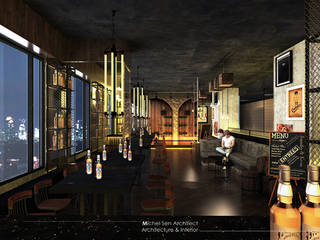 21STUDIO - Cafe & Bar Lounge @Golden Boutique Hotel, Michel Sen Architect Michel Sen Architect Ruang Komersial