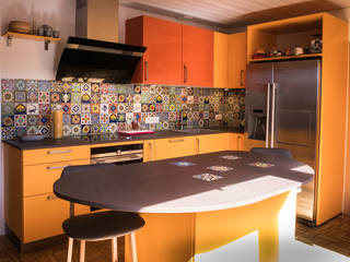 Mexambiente e.K. Eklektyczna kuchnia Płytki