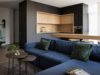 трехуровневая квартира в Киеве, MARTINarchitects MARTINarchitects Modern living room