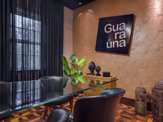 Casarão Guaraúna, Guaraúna Revestimentos Guaraúna Revestimentos Rustic style study/office