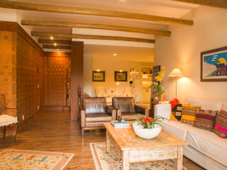 Apartamento em Itaipava, Giselle Wanderley arquitetura Giselle Wanderley arquitetura Country style living room