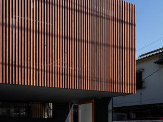翠香園町の家, 藤森大作建築設計事務所 藤森大作建築設計事務所 Modern houses Wood Wood effect