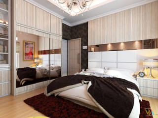 MASTER BEDROOM, Widhendra interior Widhendra interior Modern style bedroom Plywood