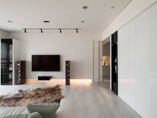 明水苑 | 稜線 (住宅設計案2015), 北歐制作室內設計 北歐制作室內設計 Living room