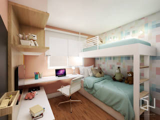 Quarto da Giulia, Studio Monfre Arquitetura Studio Monfre Arquitetura غرفة نوم بنات