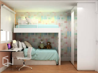 Quarto da Giulia, Studio Monfre Arquitetura Studio Monfre Arquitetura Girls Bedroom