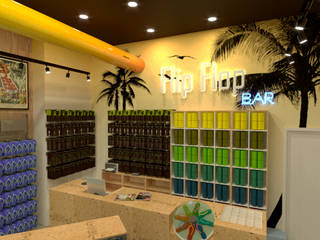 CONCEPTO Y DISEÑO PARA FRANQUICIA COMERCIAL. ARTICULOS PLAYEROS, Proyectonica Proyectonica Commercial spaces