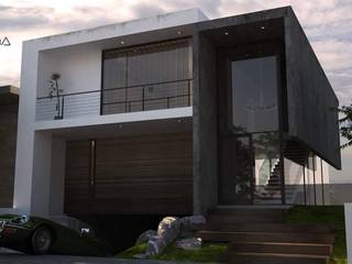 Casa Ocampo, V Arquitectura V Arquitectura 長屋 コンクリート