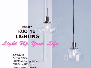 BANQUET / PENDANT LIGHT, KUO YU LIGHTING KUO YU LIGHTING Scandinavian style houses