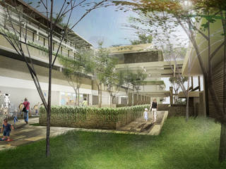 Children’s home: Health and Education Center for Children with Autism and Down-syndrome, Sanny Yuwono Sanny Yuwono Commercial spaces