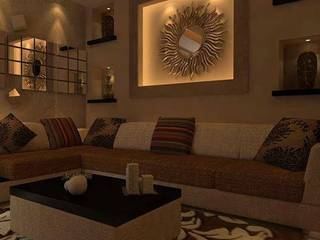 Mr. Saboo's Residential Space Design, TVK Modular Furniture TVK Modular Furniture Azjatycki salon