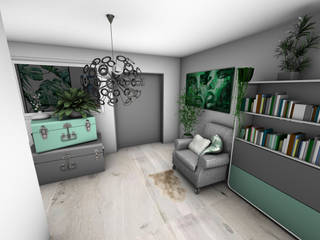 Architecture d'intérieur - Appartement Green, Crhome Design Crhome Design Ingresso, Corridoio & Scale in stile moderno