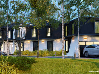 PROPUESTAS DE FACHADA, arquitecto9.com arquitecto9.com Holzhaus Stein Schwarz