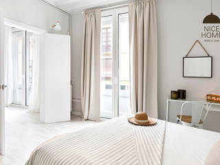 Un piso de Estilo Mediterráneo, espacios frescos y recién Remodelado, Nice home barcelona Nice home barcelona Mediterranean style bedroom