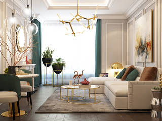 Chelsea Tower Apartment, Space Options Space Options Soggiorno classico