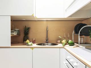 Taaac! Apartment, PLANAIR ® PLANAIR ® Kitchen Solid Wood Multicolored