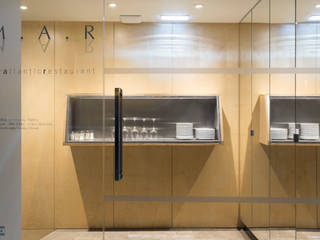 Restaurante M.A.R. Cascais, atelier B-L atelier B-L Commercial spaces تخته سه لایی Wood effect