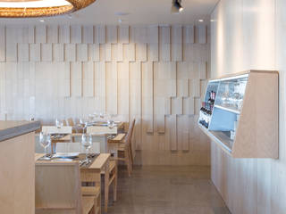 Restaurante M.A.R. Cascais, atelier B-L atelier B-L Commercial spaces تخته سه لایی Wood effect