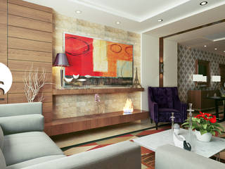 Interior Design for an apartment in Alexandria - Egypt , Devine Designs Devine Designs غرفة المعيشة