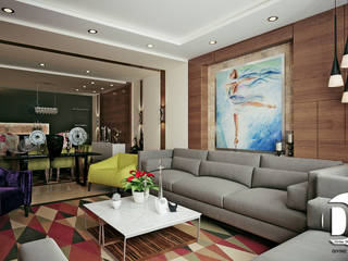 Interior Design for an apartment in Alexandria - Egypt , Devine Designs Devine Designs Modern dining room