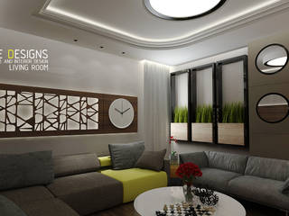 Interior Design for an apartment in Alexandria - Egypt , Devine Designs Devine Designs Soggiorno moderno