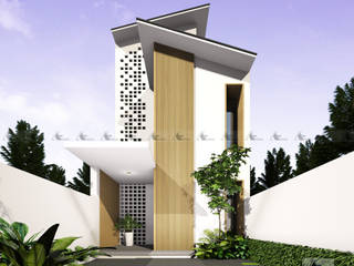 T HOUSE., AE STUDIO DESIGN AE STUDIO DESIGN منزل عائلي صغير