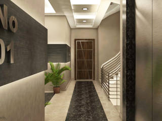 Florya Konut, Two+architects Two+architects Classic style corridor, hallway and stairs