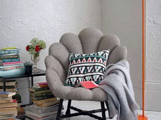 Cozy Reading Space, Spacio Collections Spacio Collections Modern Living Room Textile Grey