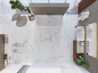 Дизайн ванных комнат для каталога ванн. , Aleksandra Kostyuchkova Aleksandra Kostyuchkova Salle de bain minimaliste