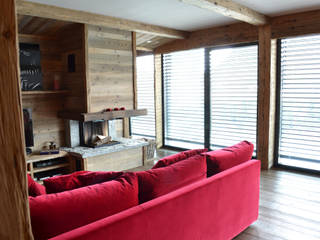 Appartamento privato montagna - Pontresina Ch., Andrea Rossini Architetto Andrea Rossini Architetto Modern living room