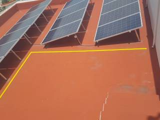 Sistema solar de interconexión a CFE Torre Palmas Plaza, Vumen mx Vumen mx Дах
