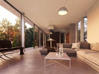 Glazed Extension for Dutch Gabled Property., HollandGreen HollandGreen Klasyczny salon