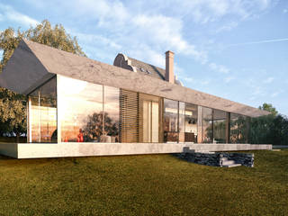 Glazed Extension for Dutch Gabled Property., HollandGreen HollandGreen Dom rustykalny