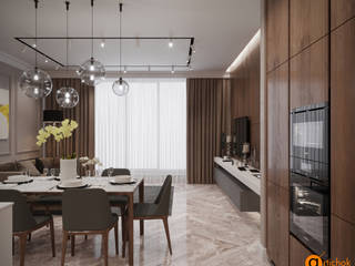 Вечные ценности, Artichok Design Artichok Design Minimalistische Esszimmer Braun
