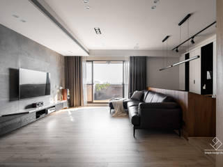 竹北-賦格律-解宅, 極簡室內設計 Simple Design Studio 極簡室內設計 Simple Design Studio Modern living room