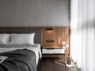 竹北-賦格律-解宅, 極簡室內設計 Simple Design Studio 極簡室內設計 Simple Design Studio Dormitorios de estilo moderno