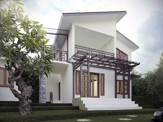 Rumah Tropis Semarang, Chans Architect Chans Architect Casas familiares