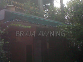 Canopy Kain Jakarta (Warna Hijau), Braja Awning & Canopy Braja Awning & Canopy Klasik Balkon, Veranda & Teras Tekstil Altın Sarısı