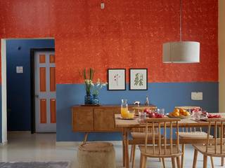 Colour inspired spaces, Papersky Studio Papersky Studio 러스틱스타일 다이닝 룸