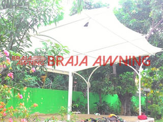 Tenda Membrane @Taman Publik Jakarta, Braja Awning & Canopy Braja Awning & Canopy Jardin moderne Fer / Acier