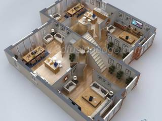 Advantages of 3d Floor Plan Rendering, 3DFUSIONEDGE 3DFUSIONEDGE Commercial spaces